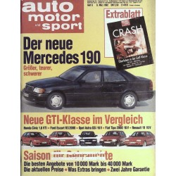 auto motor & sport Heft 6 / 6 März 1992 - Der neue Mercedes 190