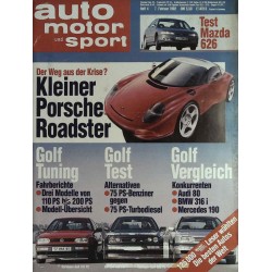 auto motor & sport Heft 4 / 7 Februar 1992 - Porsche Roadster