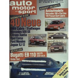 auto motor & sport Heft 5 / 26 Februar 1993 - Saisonauftakt