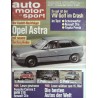 auto motor & sport Heft 22 / 19 Oktober 1990 - Opel Astra