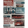 auto motor & sport Heft 25 / 30 November 1990 - V6 Sechszylinder