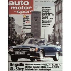 auto motor & sport Heft 16 / 30 Juli 1980 - Die große SL Story