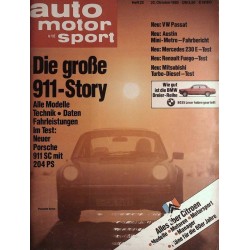 auto motor & sport Heft 22 / 22 Oktober 1980 - Die große 911 Story