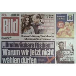 Bild Zeitung Samstag, 9 November 2024 - Unabwägbare Risiken