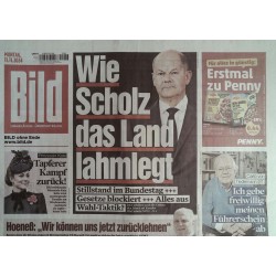 Bild Zeitung Montag, 11 November 2024 - Olaf Scholz und das Land