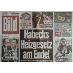 Bild Zeitung Donnerstag, 28 November 2024 - Habecks Heizgesetz