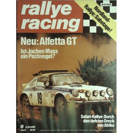 Rallye Racing Magazin 6 / Juni 1974 - Safari Rallye