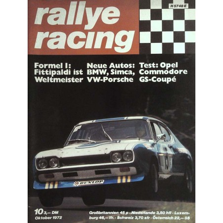 Rallye Racing Magazin 10 / Oktober 1972 - 500 km Nürburgring