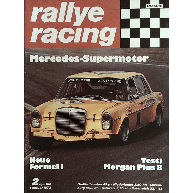 Rallye Racing Magazin 2 / Februar 1972 - Mercedes Supermotor