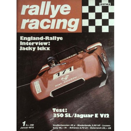 Rallye Racing Magazin 1 / Januar 1972 - Abarth 1000 Spyder