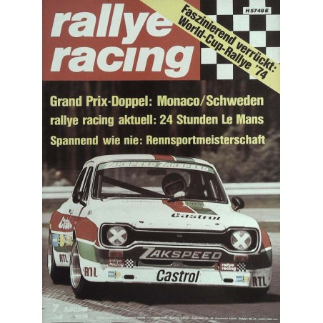 Rallye Racing Magazin 7 / Juli 1974 - Rennsportmeisterschaft