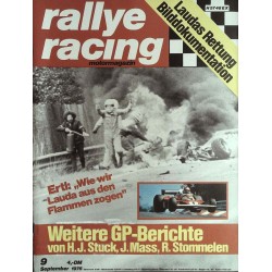 Rallye Racing Magazin 9 / September 1976 - Niki Lauda aus den Flammen