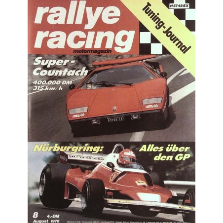 Rallye Racing Magazin 8 / August 1976 - Super Countach