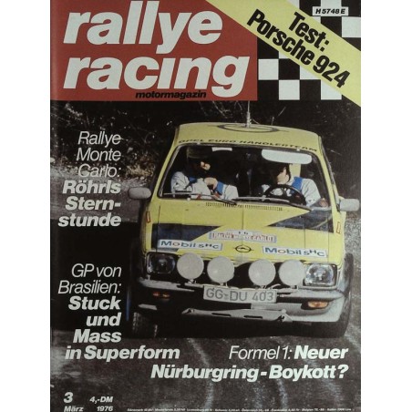 Rallye Racing Magazin 3 / März 1976 - Röhrls Sternstunden