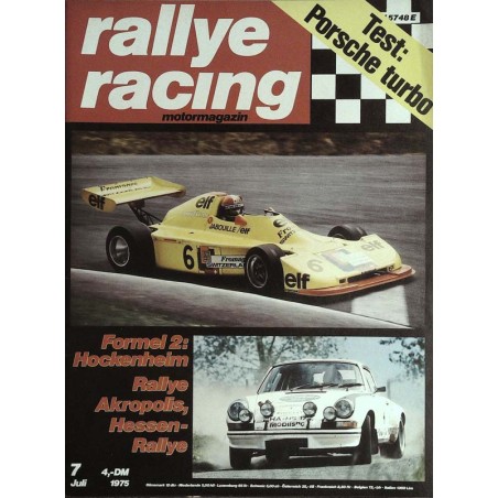 Rallye Racing Magazin 7 / Juli 1975 - Formel 2