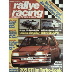 Rallye Racing Magazin 12 / Dezember 1985 - Peugeot 205 GTI