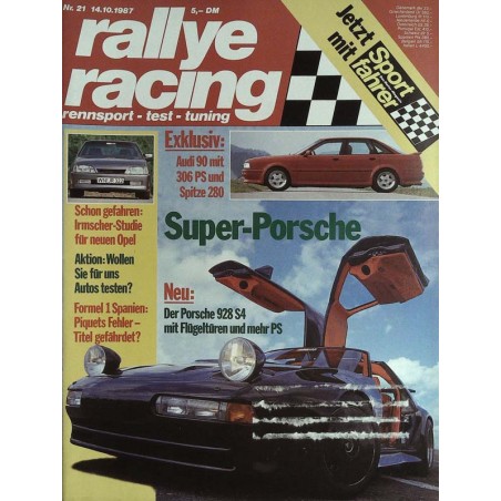 Rallye Racing Magazin 21 / 14 Oktober 1987 - Super Porsche