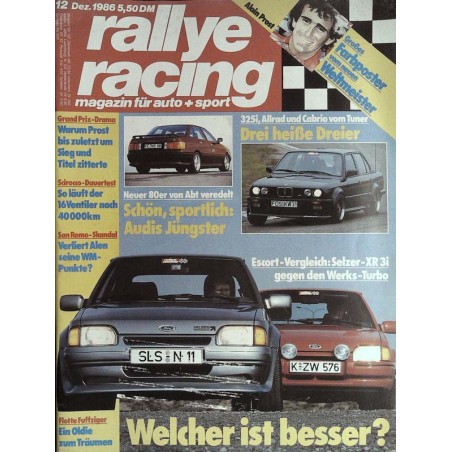 Rallye Racing Magazin 12 / Dezember 1986 - Welcher ist besser?