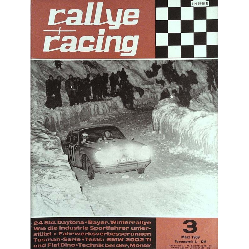 Rallye Racing Magazin 3 / März 1969 - Technik bei der Monte