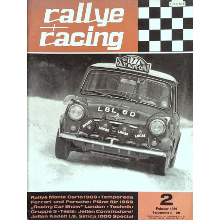 Rallye Racing Magazin 2 / Februar 1969 - Rallye Monte Carlo