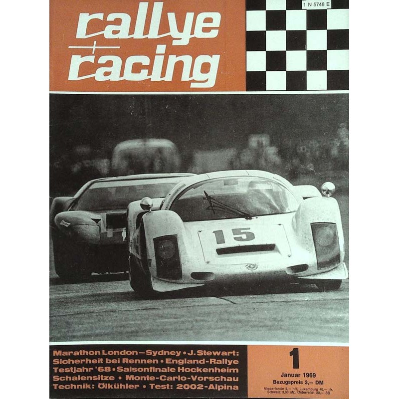 Rallye Racing Magazin 1 / Januar 1969 - Grand Prix Österreich