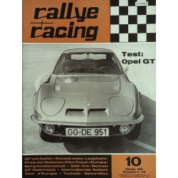 Rallye Racing Magazin 10 / Oktober 1968 - Test Opel GT