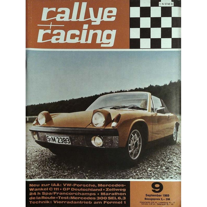 Rallye Racing Magazin 9 / September 1969 - IAA VW-Porsche