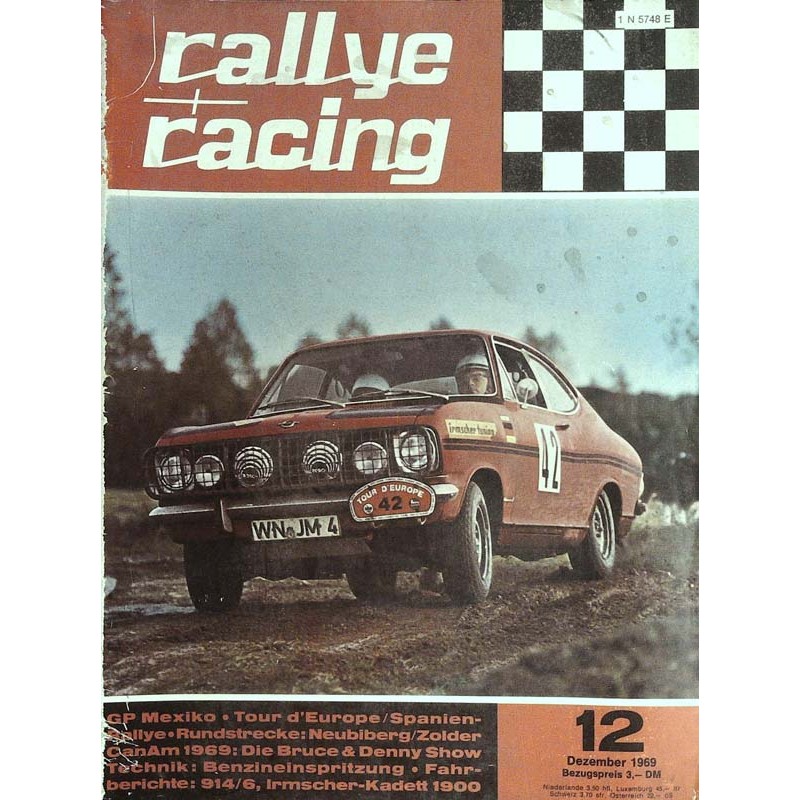 Rallye Racing Magazin 12 / Dezember 1969 - Der Tour d Europe