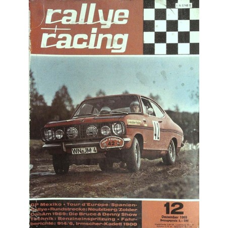 Rallye Racing Magazin 12 / Dezember 1969 - Der Tour d Europe