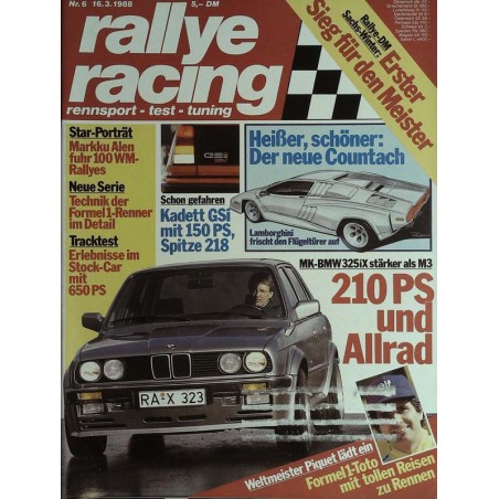 Rallye Racing Magazin 6 / 16 März 1988 - MK BMW 325iX