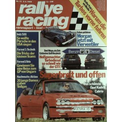 Rallye Racing Magazin 12 / 8 Juni 1988 - Opel Kadett Cabrio