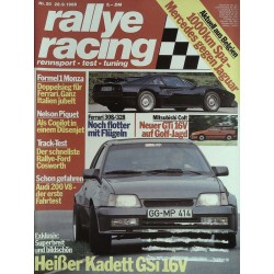 Rallye Racing Magazin 20 / 28 September 1988 - Kadett GSi 16V