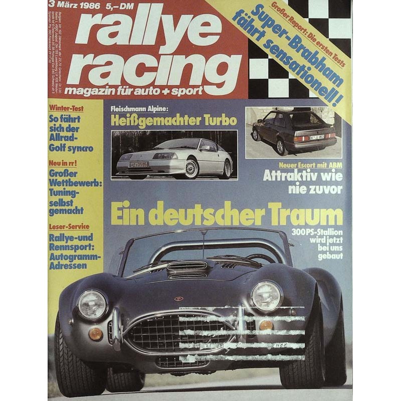 Rallye Racing Magazin 3 / März 1986 - Stallion mit 300 PS