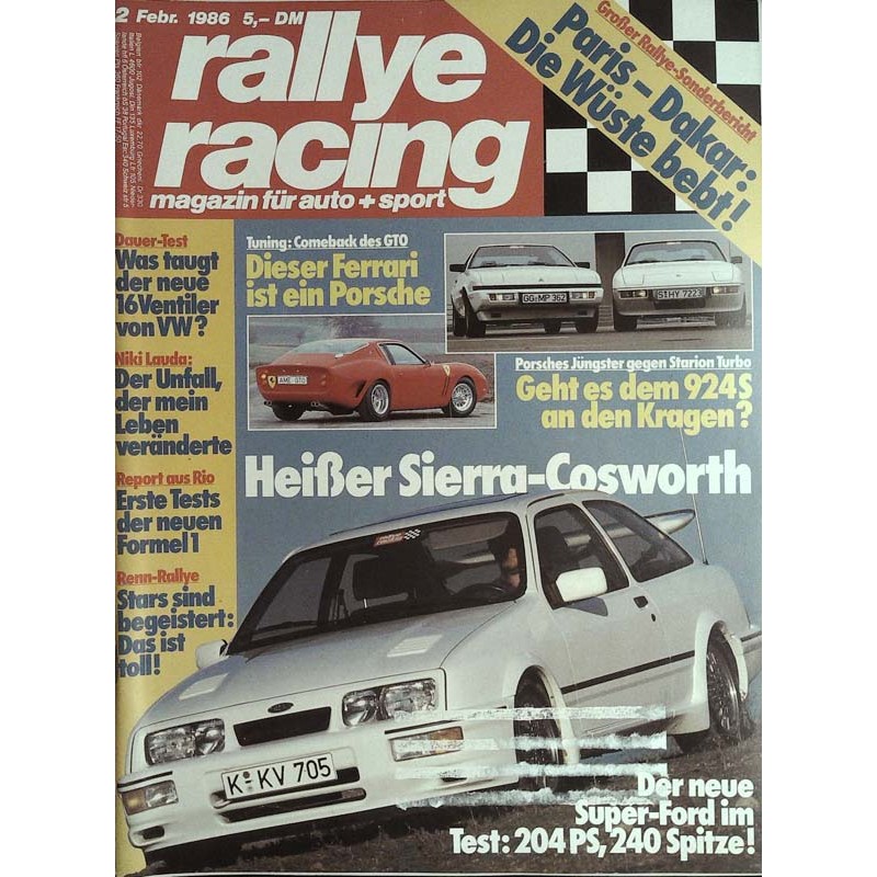 Rallye Racing Magazin 2 / Februar 1986 - Heißer Ford Sierra Cosworth