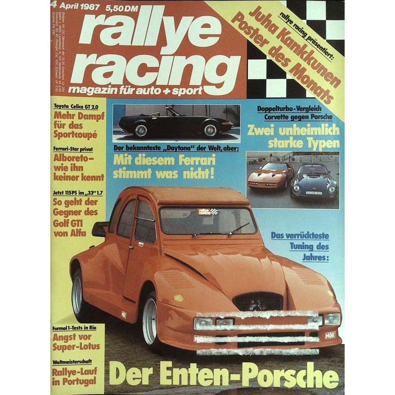 Rallye Racing Magazin 4 / April 1987 - Der Enten Porsche