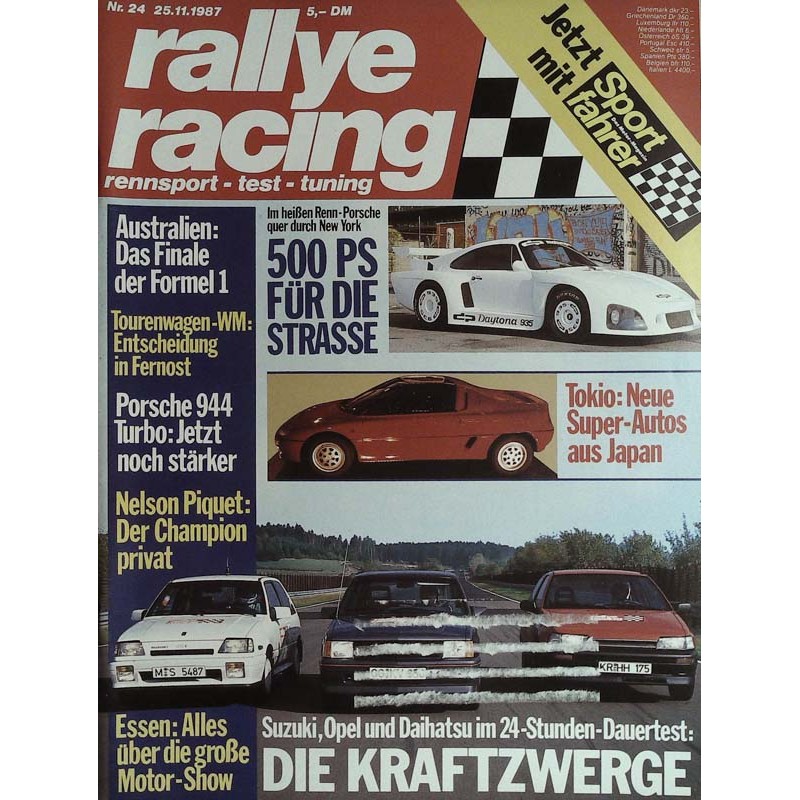 Rallye Racing Magazin 24 / 25 November 1987 - Die Kraftzwerge