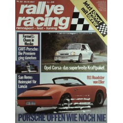 Rallye Racing Magazin 22 / 28 Oktober 1987 - Porsche 911 Roadster