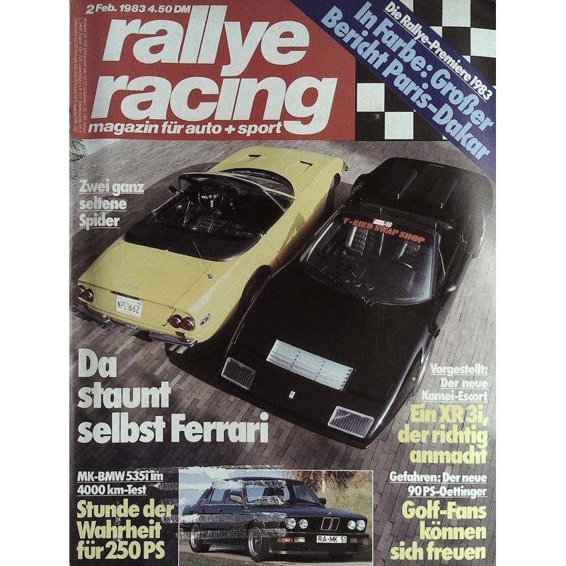 Rallye Racing Magazin 2 / Februar 1983 - Zwei seltene Spider