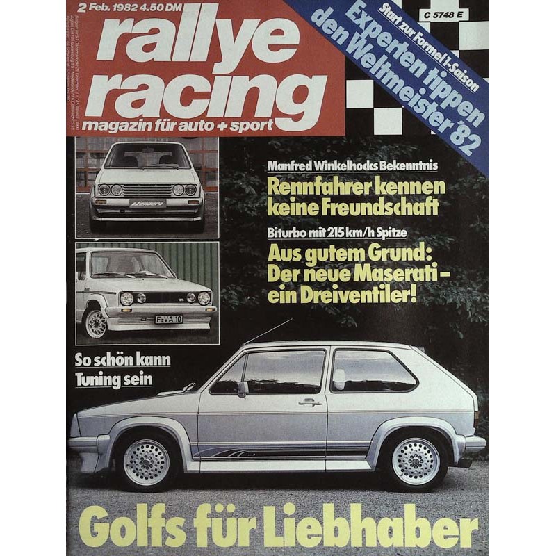 Rallye Racing Magazin 2 / Februar 1982 - Golfs für Liebhaber