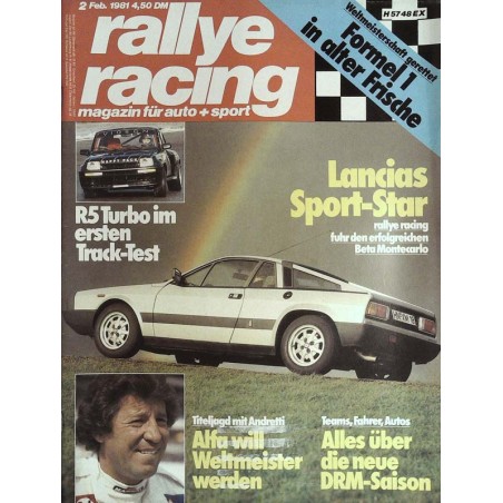 Rallye Racing Magazin 2 / Februar 1981 - Lancias Sport Star