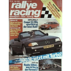 Rallye Racing Magazin 10 / Oktober 1990 - Mercedes 300SL Turbo