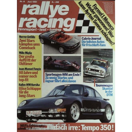 Rallye Racing Magazin 6 / Juni 1991 - Porsche Turbo