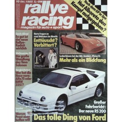 Rallye Racing Magazin 10 / Oktober 1985 - Ford RS 200