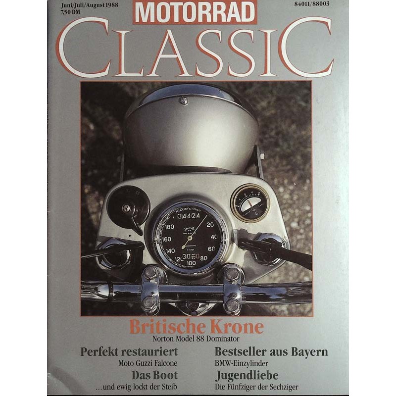 Motorrad Classic - Juni/Juli/August 1988 - Norton Model 88 Dominator