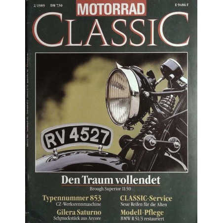 Motorrad Classic 2/1989 - Brough Superior 11.50