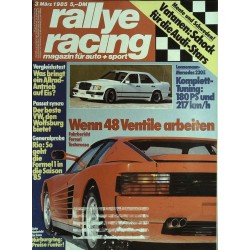 Rallye Racing Magazin 3 / März 1985 - Ferrari Testarossa Fahrbericht