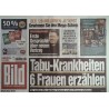 Bild Zeitung Donnerstag, 21 November 2024 - Tabu Krankheiten