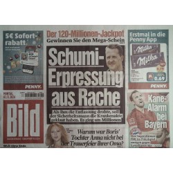 Bild Zeitung Montag, 2 Dezember 2024 - Schumi Erpressung