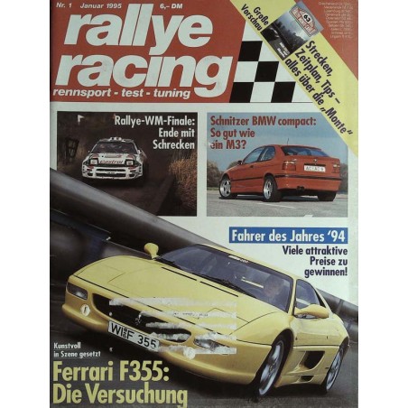 Rallye Racing Magazin 1 / Januar 1995 - Ferrari F355