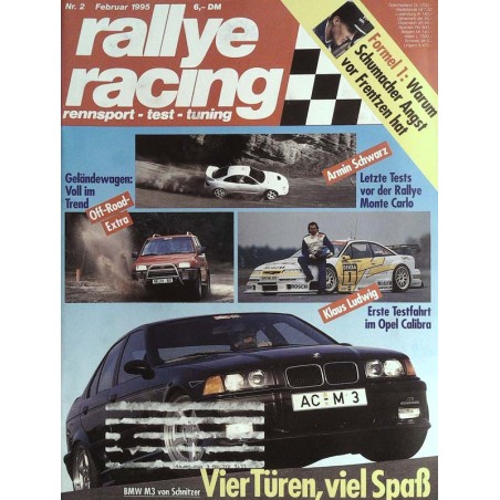 Rallye Racing Magazin 2 / Februar 1995 - BMW M3 von Schnitzer